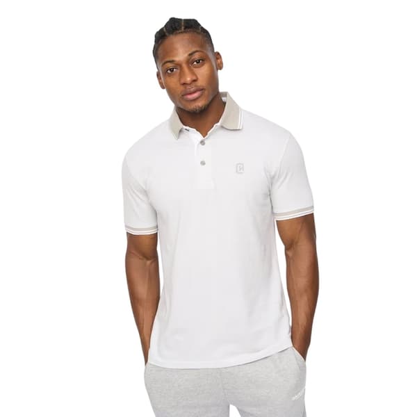 Crosshatch Preece Pikétröja för män L Vit White L