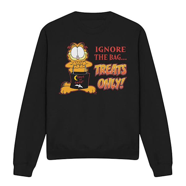 Garfield Unisex Vuxen Treats Only Sweatshirt M Svart Black M