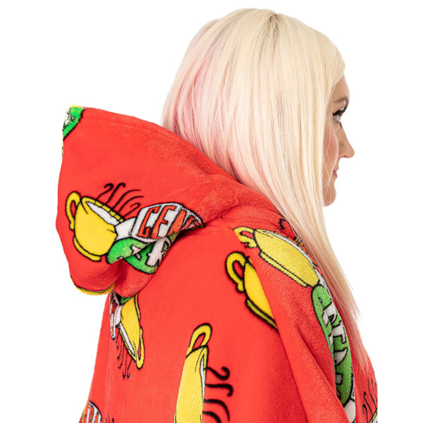 Friends Unisex Vuxen Oversized Hoodiefilt En Storlek Röd Red One Size