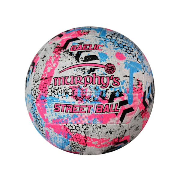 Murphys Gaelic Street Football 4 Vit/Rosa/Cyan White/Pink/Cyan 4