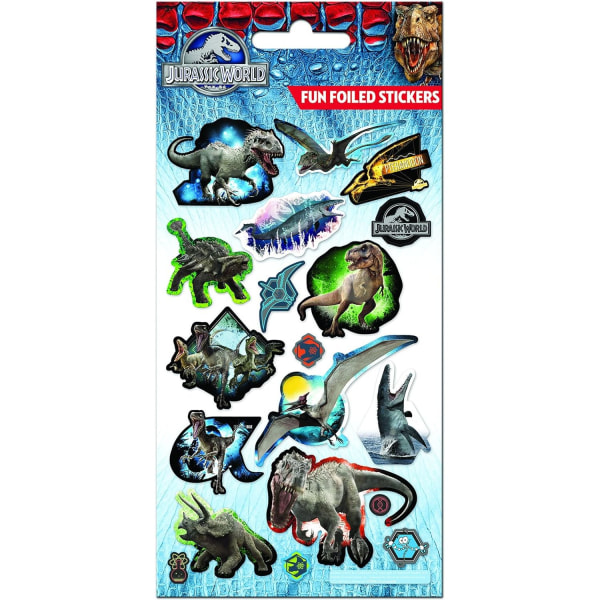 Jurassic World Folie Dinosaurier Stickers One Size Flerfärgad Multicoloured One Size