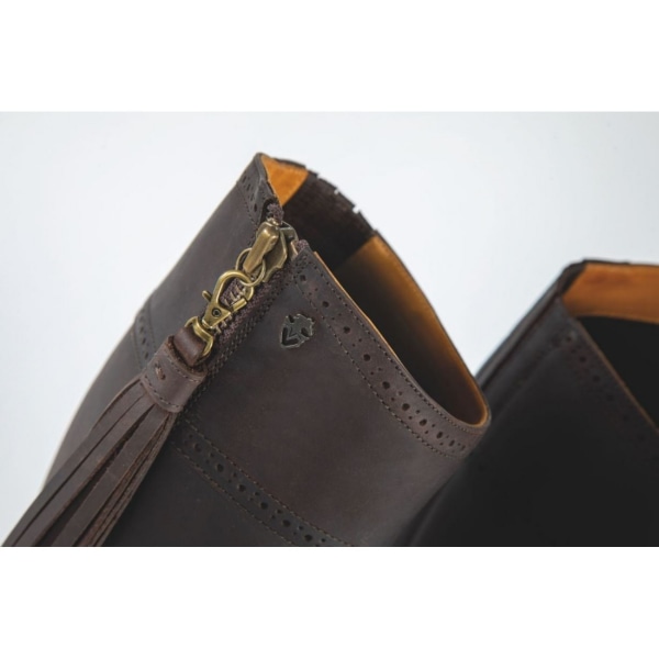 Moretta Dam/Dam Alessandra Läder Country Boots 4 UK Sta Chocolate Brown 4 UK Standard