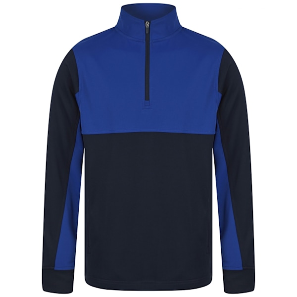 Finden & Hales Barn/Barn Quarter Zip Track Top 3-4 År N Navy/Royal Blue 3-4 Years