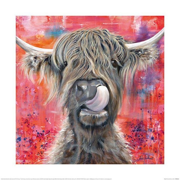 Julia Pankhurst Brian Poster 60cm x 60cm Brun/Röd Brown/Red 60cm x 60cm