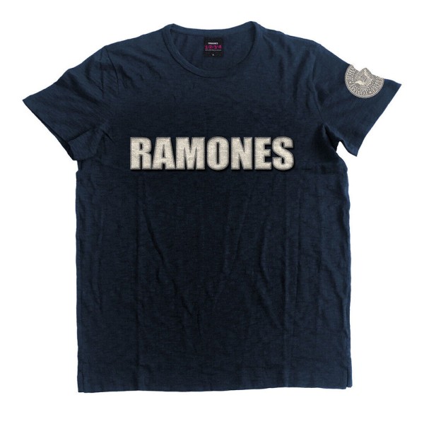 Ramones Unisex Vuxen Presidential Seal T-shirt M Marinblå Navy Blue M