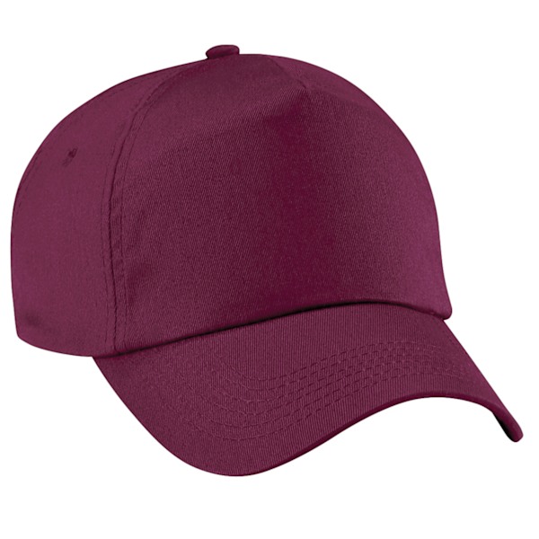 Beechfield Unisex Original 5-panel keps i enfärgad bomull (2-pack) Burgundy One Size