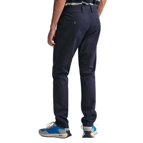 Gant Herr Twill Slim Chinos 34S Marinblå Navy 34S