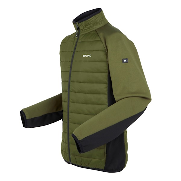 Regatta Herr Clumber IV Helzippade Hybridjacka L Nefritgrön Nephrite Green/Black L