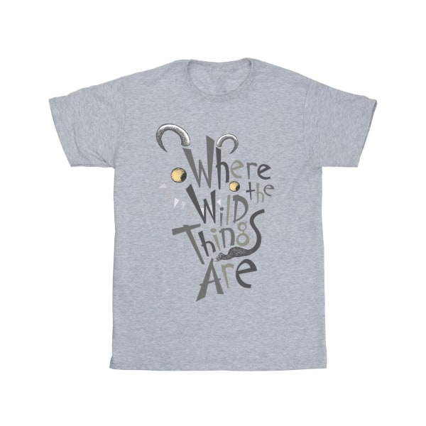 Where The Wild Things Are Boys T-Shirt 12-13 Years Sports Grey Sports Grey 12-13 Years