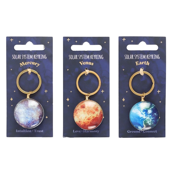 Something Different Sol System Nyckelring Set (Paket med 9) En Storlek Multicoloured One Size