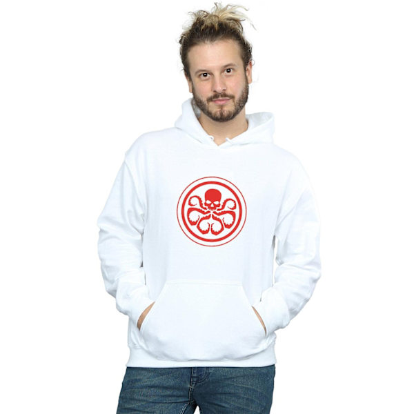 Marvel Herr Hydra Logo Hoodie XXL Vit White XXL