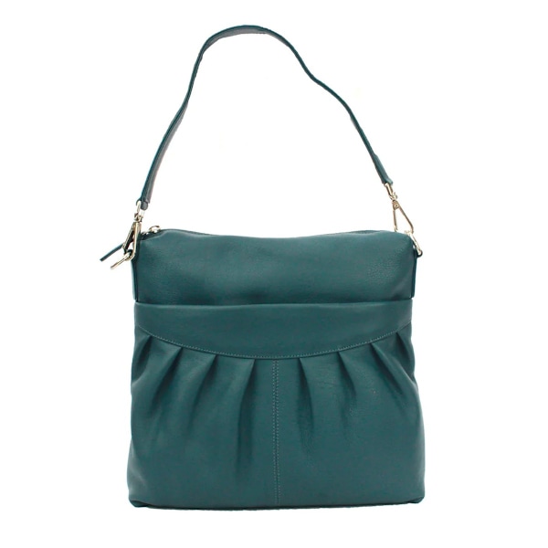 Eastern Counties Leather Dam/Damer Leona Ruched Läder Handväska Petrol One Size