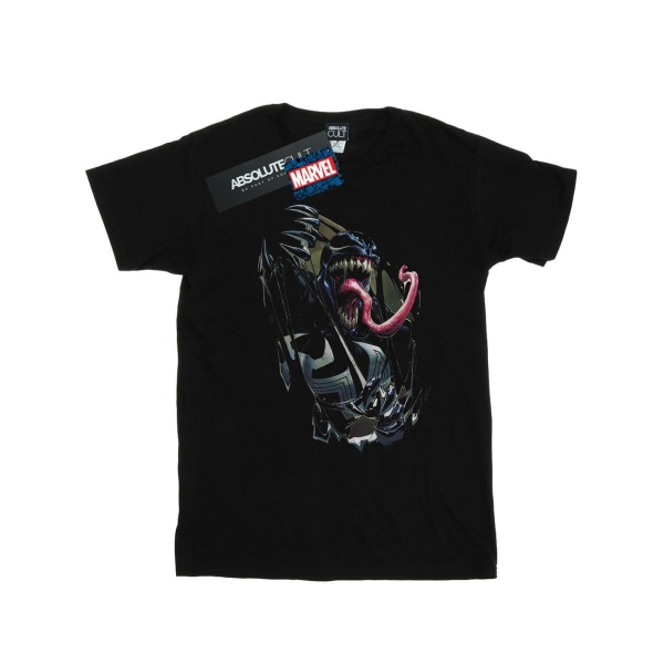 Marvel Girls Venom Inside Me T-shirt i bomull 7-8 år svart Black 7-8 Years