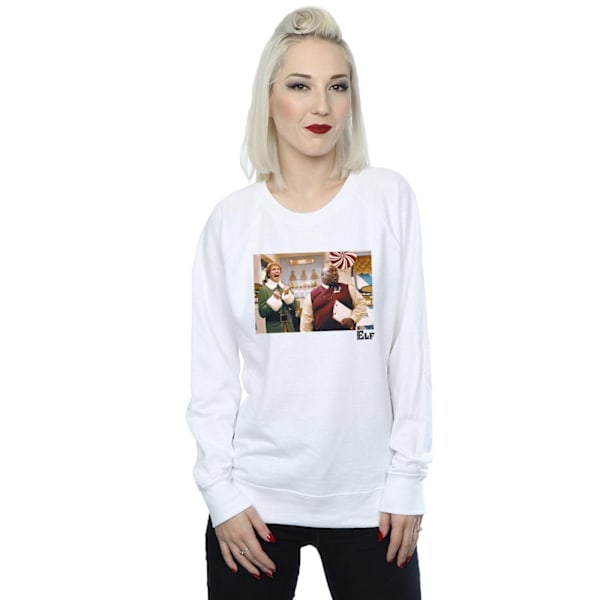 Elf Dam/Damer Jul Affär Jubel Sweatshirt L Vit White L