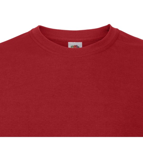 Fruit Of The Loom Mens Iconic 195 Ringspun Premium T-shirt 3XL U Red 3XL UK