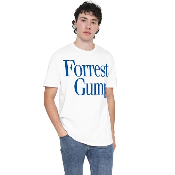 Forrest Gump Herr Logotyp T-Shirt L Vit White L