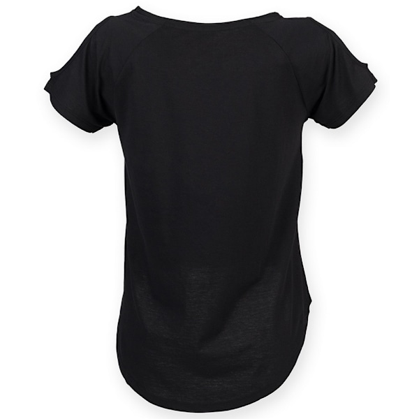 Skinni Fit Dam/Dam Drop Tail T-Shirt 16 UK Svart Black 16 UK