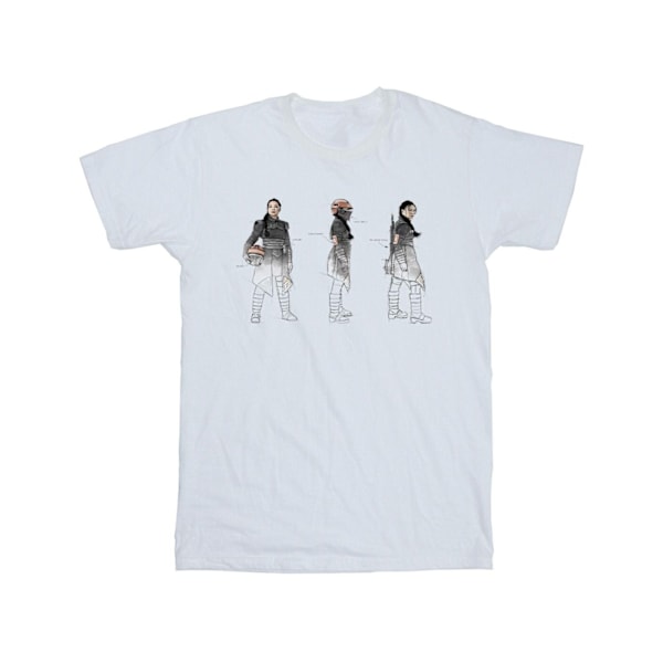 Star Wars Mens The Book Of Boba Fett Fennec Painted Concept T-S White M