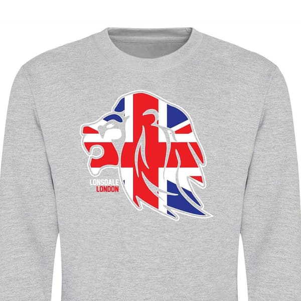 Lonsdale Unisex Vuxen Logotyp Tröja L Grå Grey L