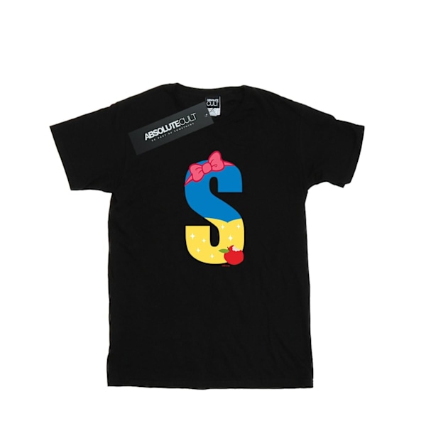 Disney Girls Alphabet S Is For Snow White Bomull T-shirt 12-13 Black 12-13 Years