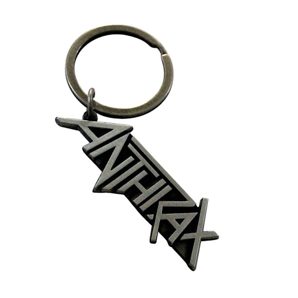 Anthrax logotyp nyckelring One Size Silver/Svart Silver/Black One Size