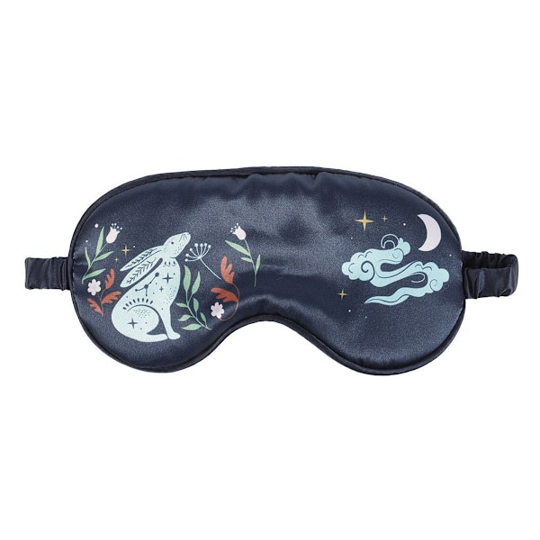 Something Different Midnight Hare Satin Sömnmask Storlek One Blu Blue One Size