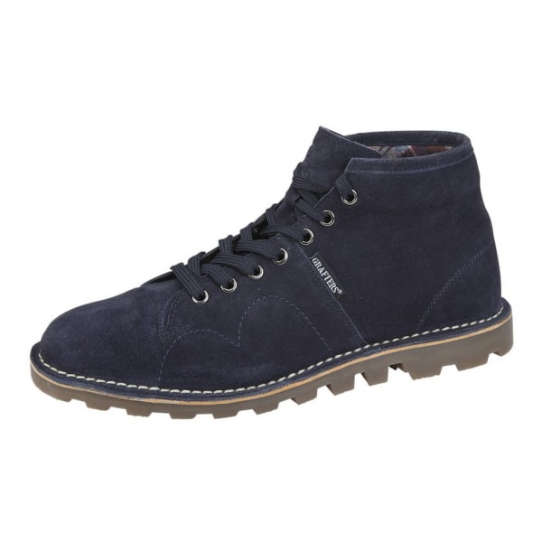 Grafters Unisex Adult Heritage Mocka Monkey Boots 5 UK Navy Navy 5 UK