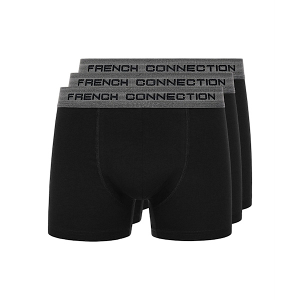 French Connection Herr FC31 Boxershorts (3-pack) S Svart/Grå Black/Grey S