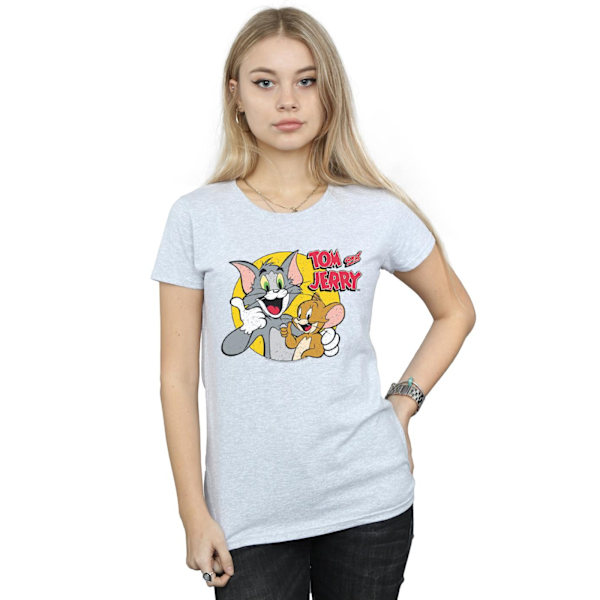 Tom And Jerry Dam/Dam T-shirt i bomull med tummen upp M Sports G Sports Grey M