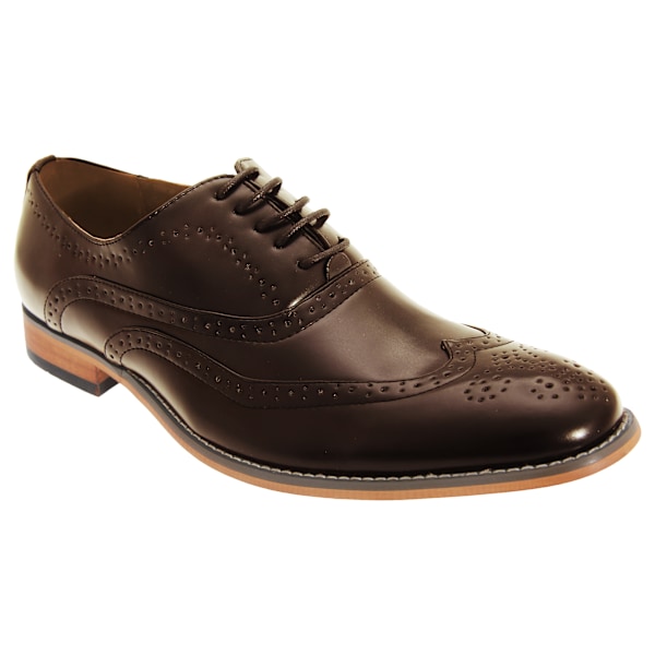 Goor herr 5 Eyelet Brogue Oxford skor 14 UK brun Brown 14 UK