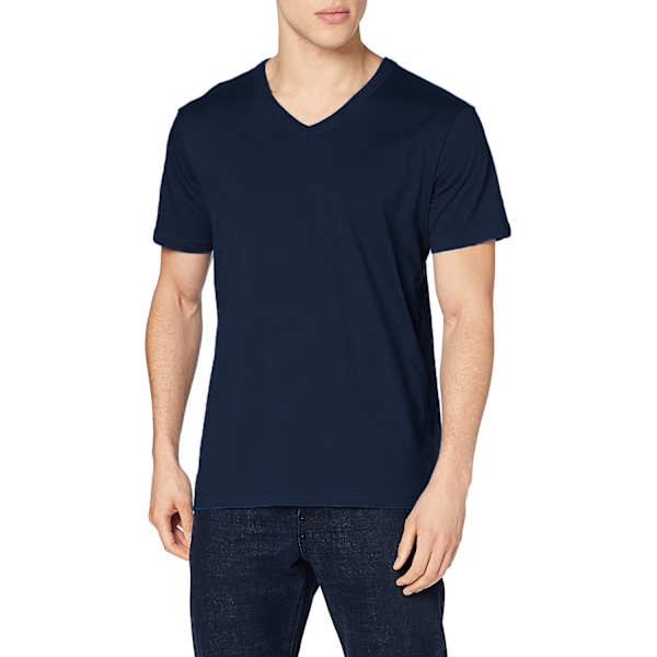 Stedman herr Ben V-ringad T-shirt L blå Blue L