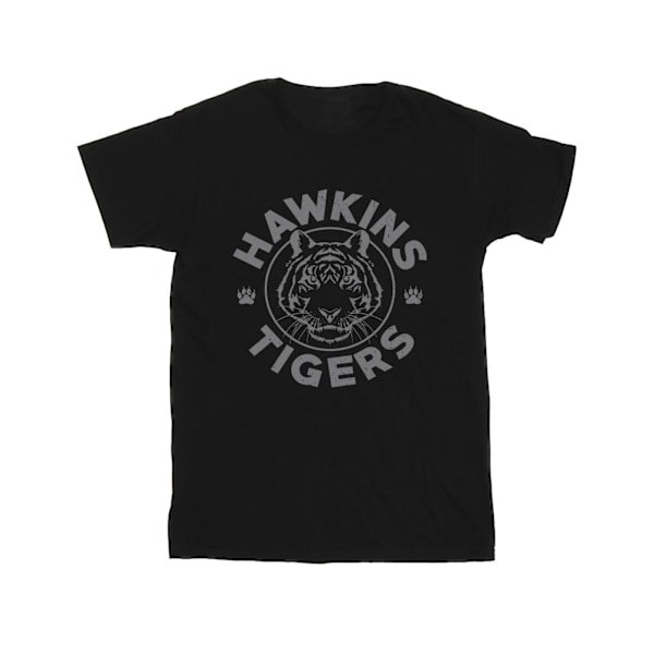 Netflix Stranger Things Hawkins Grå Tiger T-shirt M Svart Black M