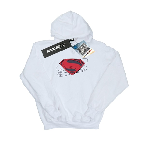 DC Comics Justice League Movie Superman Logo Hoodie XXL Vit White XXL