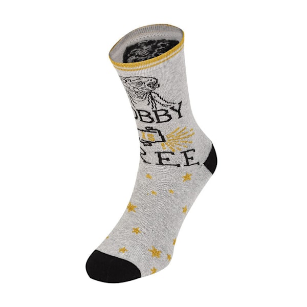 Harry Potter Unisex Vuxen Dobby Is Socks L-XL Grå Grey L-XL
