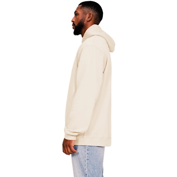 Casual Classics Herr Ringspun Bomull Hög Överdimensionerad Hoodie L Ecru Ecru L