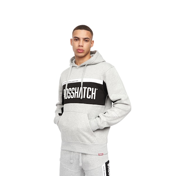 Crosshatch Mens Silomane Hoodie L Grey Marl Grey Marl L