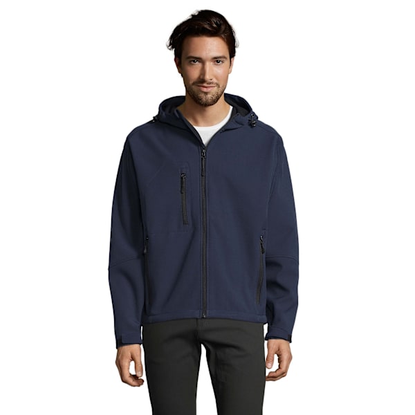 SOLS Replay Herr Huvtröja Soft Shell Jacka (Andas, Vindtät French Navy XL