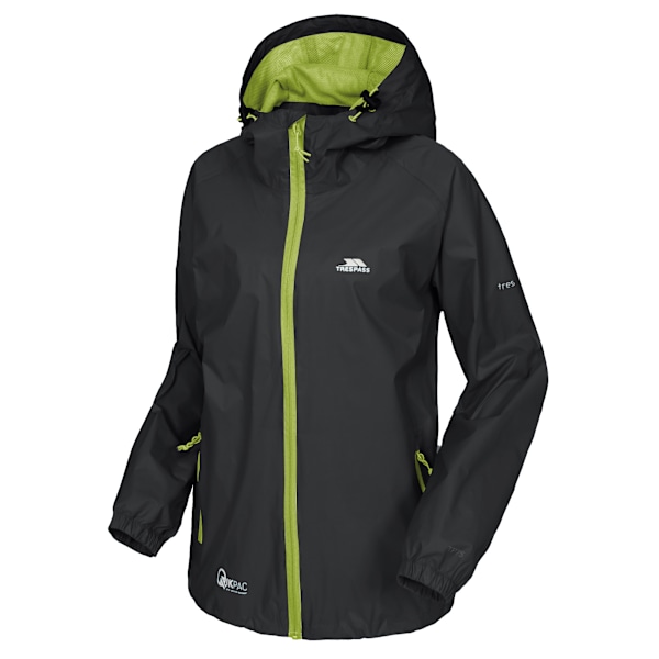 Trespass Unisex Vuxen Qikpac Vattentät Jacka M Svart Black M