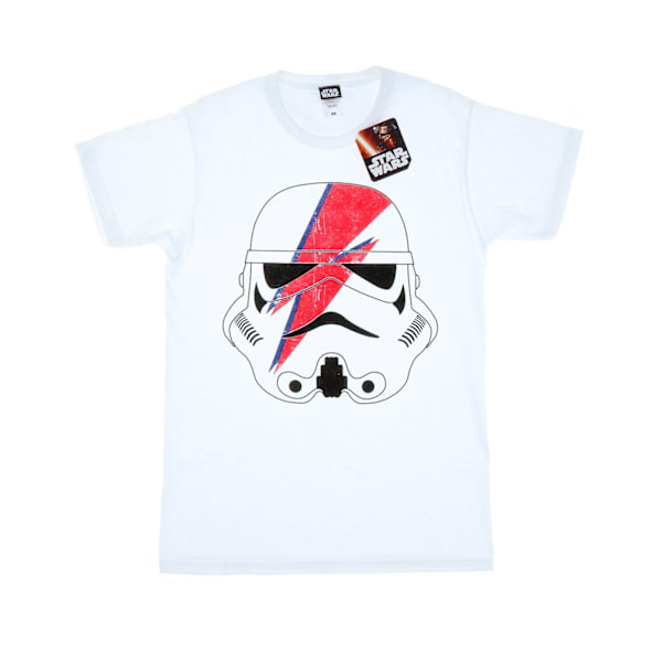 Star Wars Stormtrooper Glam Lightning Bolt T-shirt M Vit White M