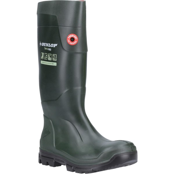 Dunlop Unisex Adult Terra Pro Wellington Boots 6 UK Green Green 6 UK