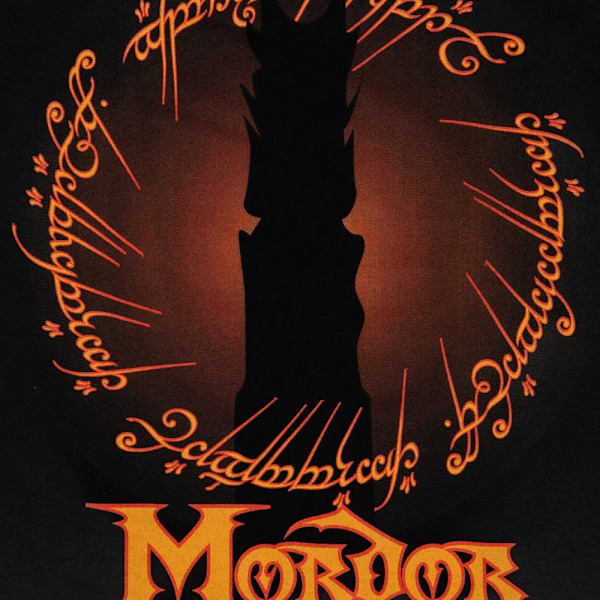 The Lord Of The Rings Herr Mordor T-shirt M Svart/Orange Black/Orange M