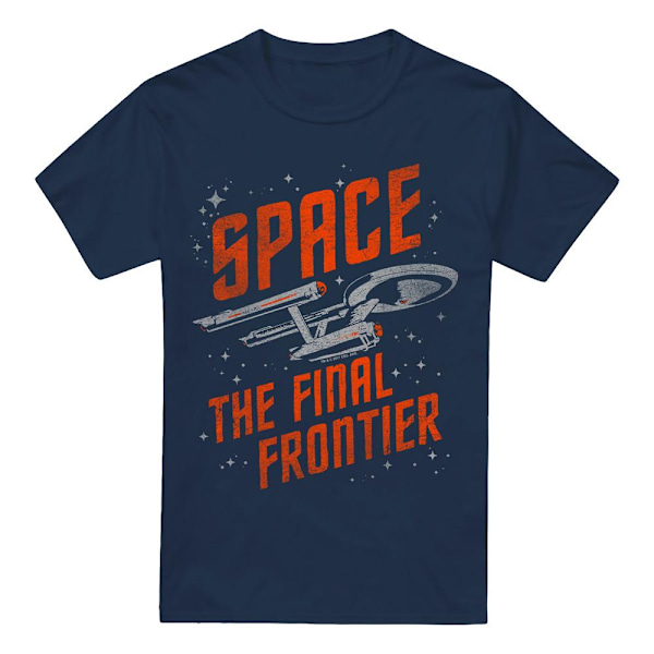 Star Trek Herr Space Travel T-Shirt 5XL Marinblå Navy 5XL