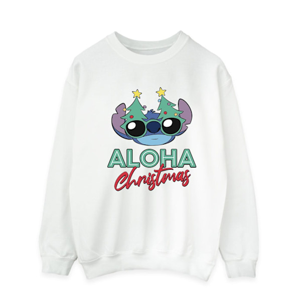 Disney Herr Lilo And Stitch Julgran Shades Sweatshirt 5X White 5XL