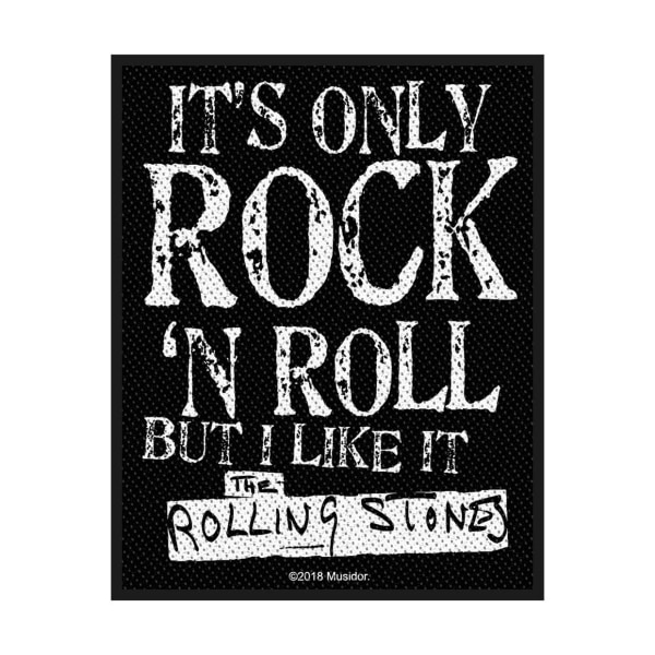 The Rolling Stones It´s Only Rock N Roll Patch One Size Black/W Black/White One Size