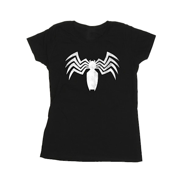 Marvel Dam/Kvinnor Venom Spider Logo Emblem Bomull T-Shirt M Black M