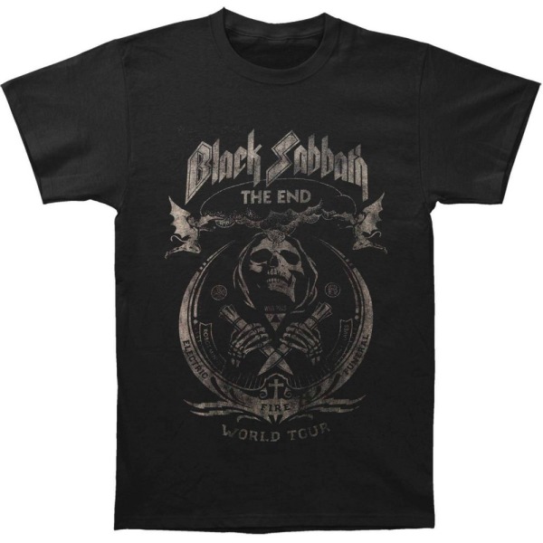 Black Sabbath Unisex Vuxen The End Mushroom Cloud T-shirt M Bla Black M