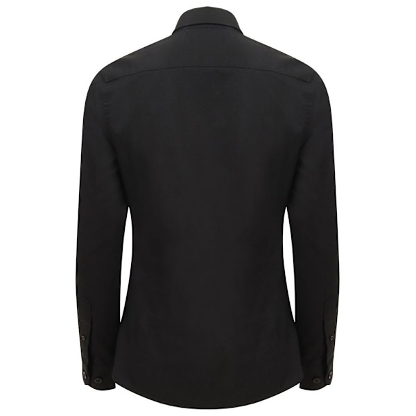 Henbury Dam/Damer Modern Långärmad Oxford Skjorta 2XL Svart Black 2XL