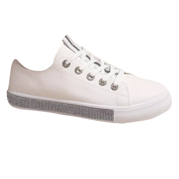 Where's That From Damskor/Damernas Splendor Kristalltrimmade Sneakers White 3 UK