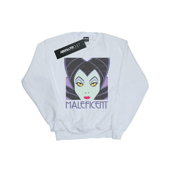 Disney Herr Maleficent Cropped Head Sweatshirt XXL Vit White XXL