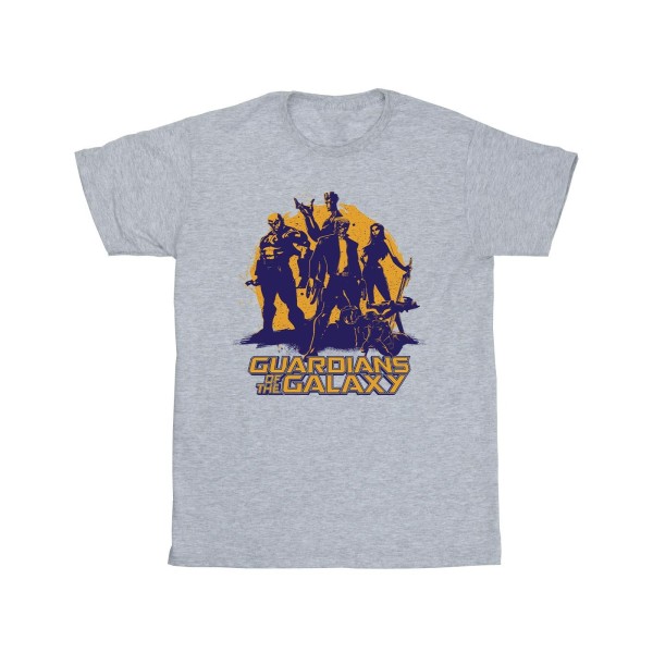 Guardians Of The Galaxy Boys Sunset Guardians T-shirt 7-8 år Sports Grey 7-8 Years